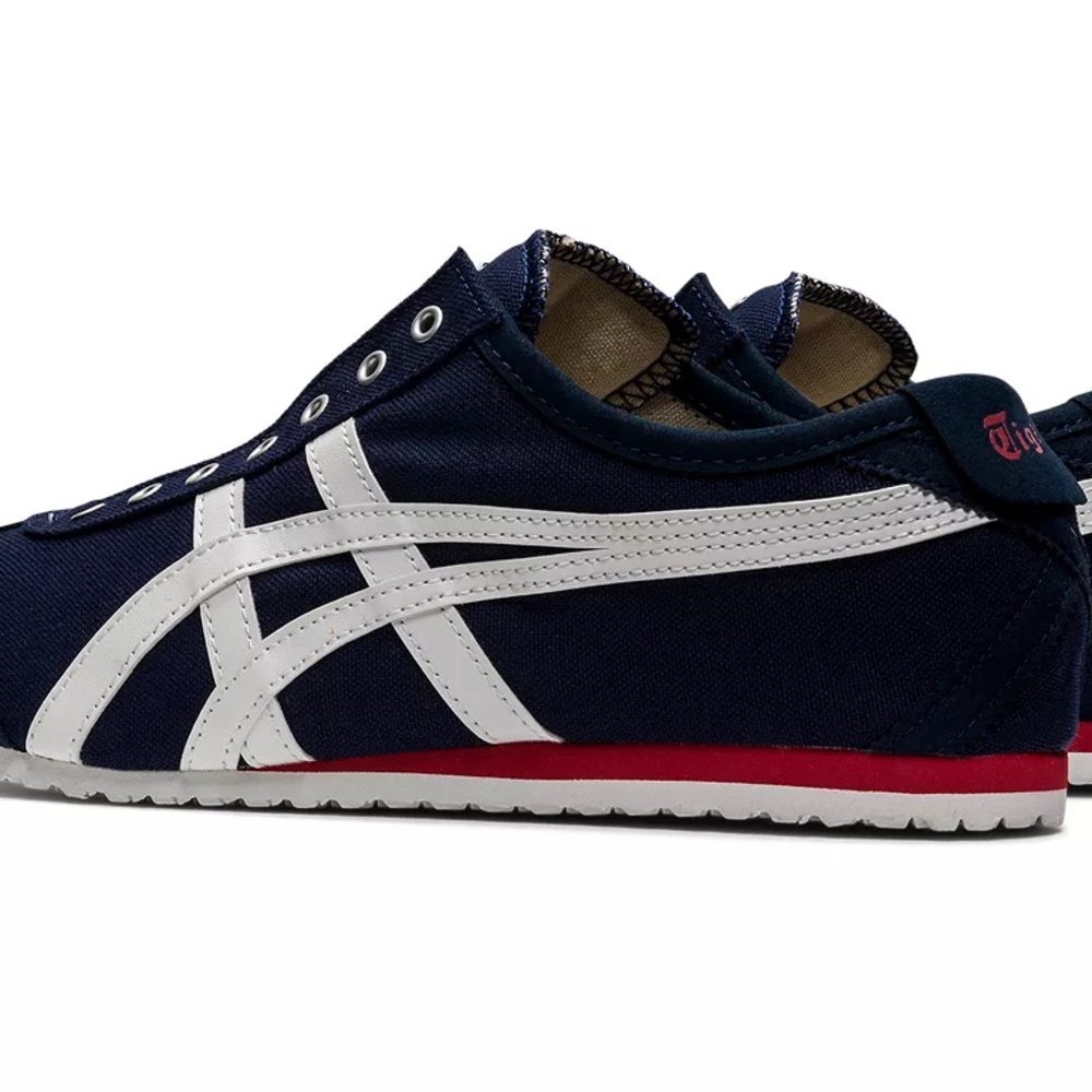 Onitsuka Tiger by Asics Navy White Red Mexico 66-Inspired Sneakers - Picture 3 of 5